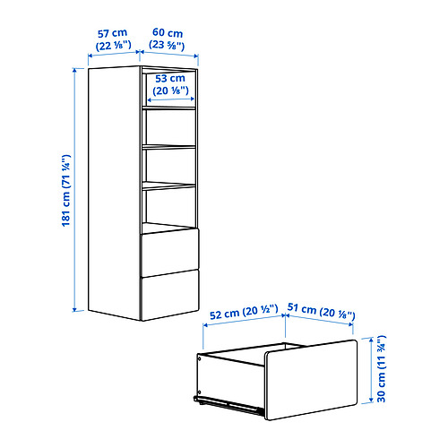 SMÅSTAD/PLATSA bookcase