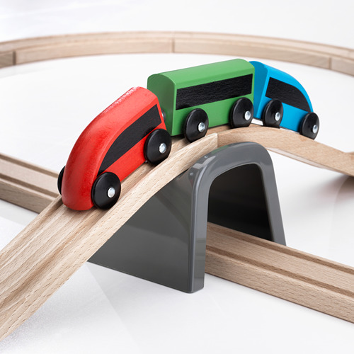 LILLABO, 20-piece basic train set