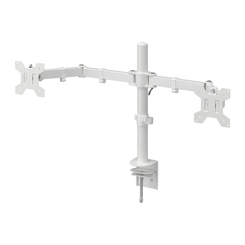 STUBBERGET skjáarmur fyrir tvo skjái