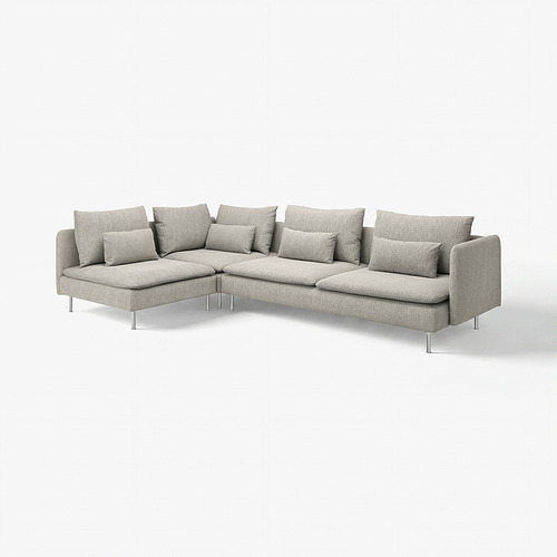 SÖDERHAMN, corner sofa, 4-seat