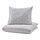 NATTSLÄNDA, duvet cover and pillowcase