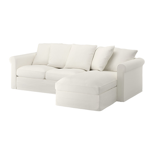 GRÖNLID, 3-seat sofa with chaise longue