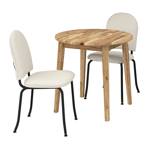NACKANÄS/EBBALYCKE, table and 2 chairs