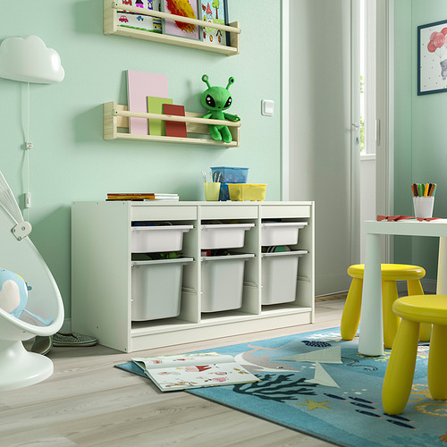 TROFAST, hirsla með kössum