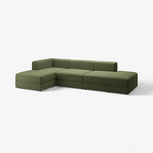 JÄTTEBO, 3,5-seat mod sofa w chaise longues