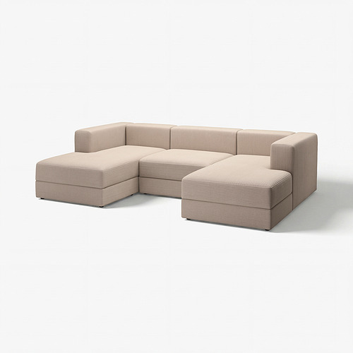 JÄTTEBO, 3,5-seat mod sofa w chaise longues