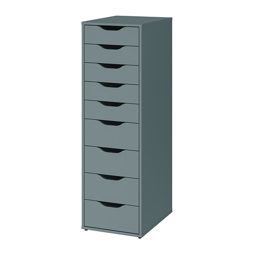 ALEX, drawer unit with 9 drawers