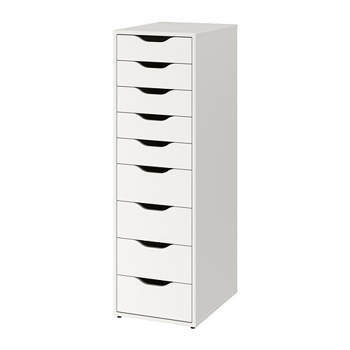 ALEX, drawer unit with 9 drawers