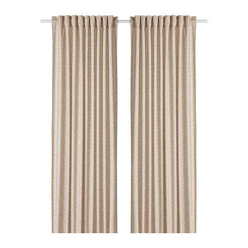 TRYSTÄVMAL curtains, 1 pair