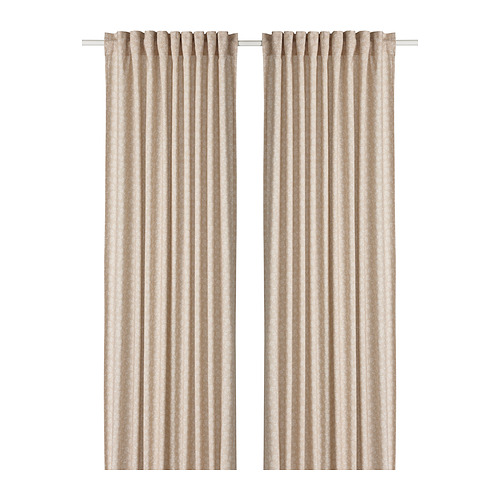 TRYSTÄVMAL curtains, 1 pair