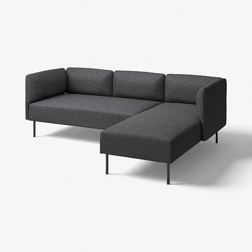 LILLEHEM, 3-seat modular sofa w chaise longue