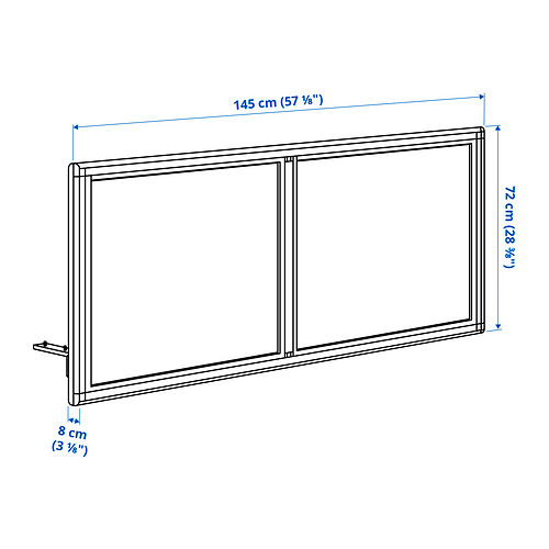 MITTZON acoustic screen for desk