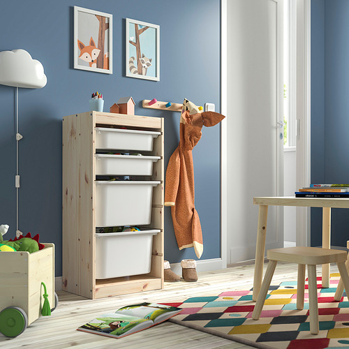 TROFAST, storage combination with boxes