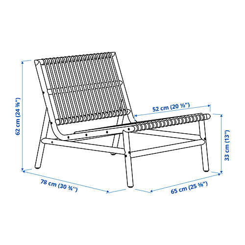 TVARÖ seat sec for modular sofa, outdoor