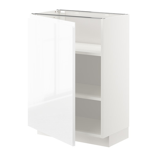 METOD base cabinet with shelves