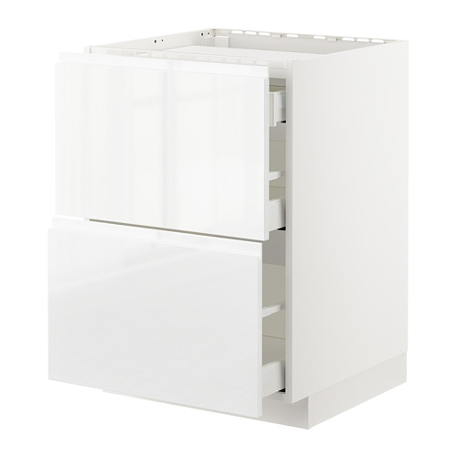 METOD/MAXIMERA base cab f hob/2 fronts/3 drawers