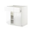 White/voxtorp high-gloss/white