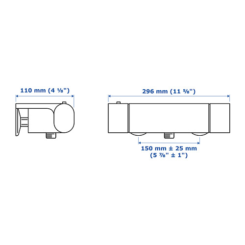 BROGRUND thermostatic shower mixer