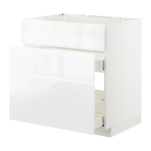 METOD/MAXIMERA base cab f sink+3 fronts/2 drawers