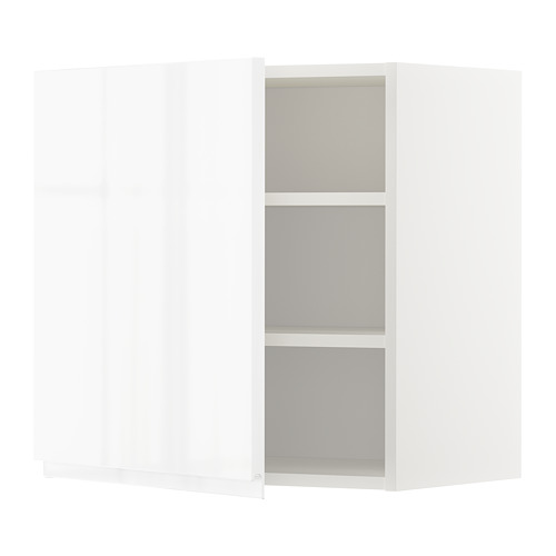 METOD wall cabinet with shelves