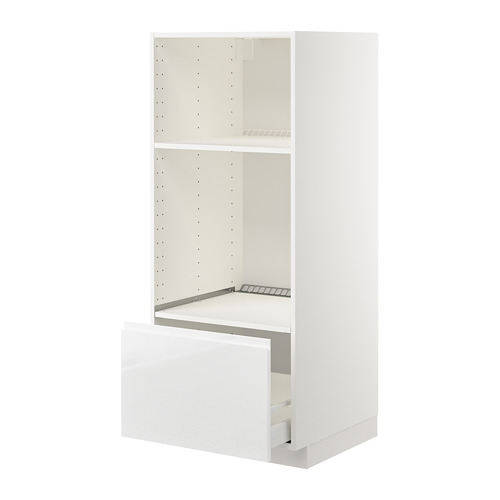 METOD/MAXIMERA high cab for oven/micro w drawer