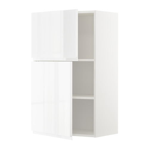 METOD wall cabinet with shelves/2 doors