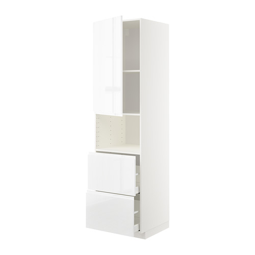 METOD/MAXIMERA hi cab f micro w door/2 drawers