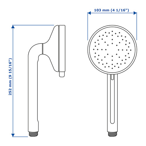 VOXNAN 5-spray handshower