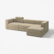JÄTTEBO 4-seat mod sofa w chaise longue