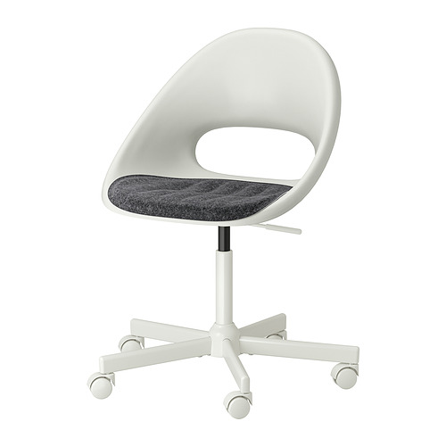 LOBERGET/MALSKÄR, swivel chair + pad