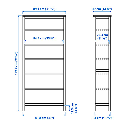 HEMNES bókaskápur