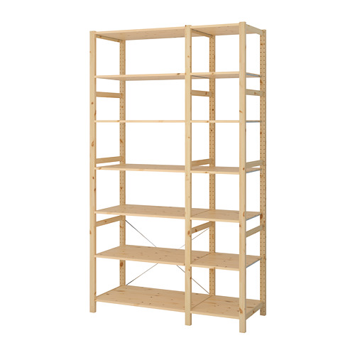 IVAR, 2 sections/shelves