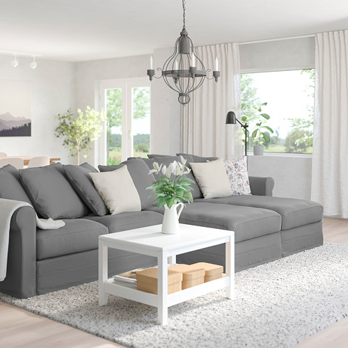 GRÖNLID, 4-seat sofa with chaise longues