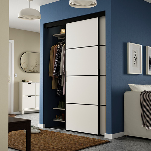 SKYTTA/MEHAMN, sliding door combination
