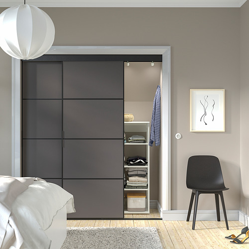 SKYTTA/MEHAMN, sliding door combination