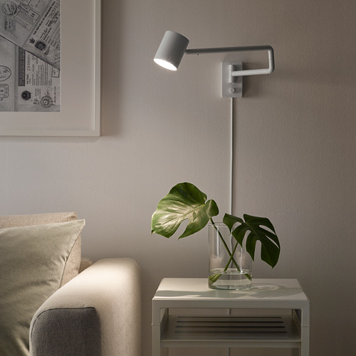 NYMÅNE, wall lamp with swing arm