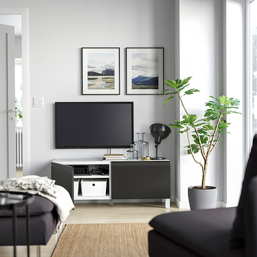 BESTÅ, TV bench with doors