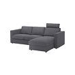 With headrest/gunnared medium grey