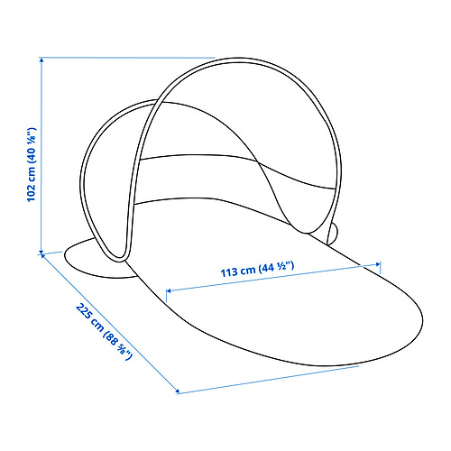 STRANDÖN pop-up sun/wind shelter