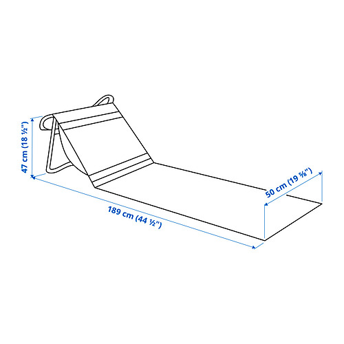 STRANDÖN sun lounger