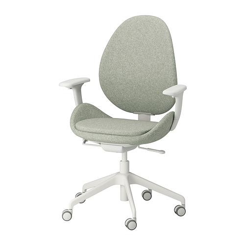 HATTEFJÄLL, office chair with armrests