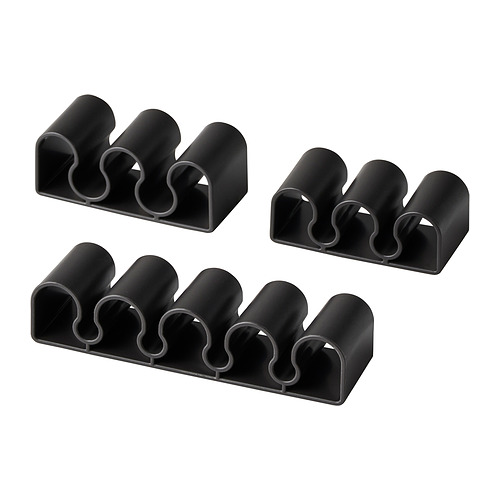 KALKSTUFF, cable holder, set of 3