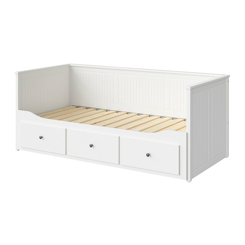 HEMNES, day-bed frame with 3 drawers