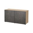 White stained oak effect kallviken/dark grey concrete effect
