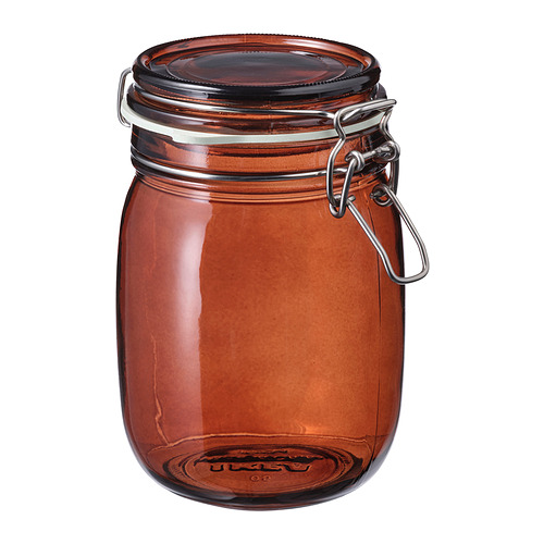 KRÖSAMOS jar with lid