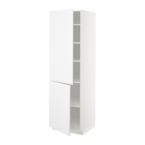 METOD high cabinet with shelves/2 doors