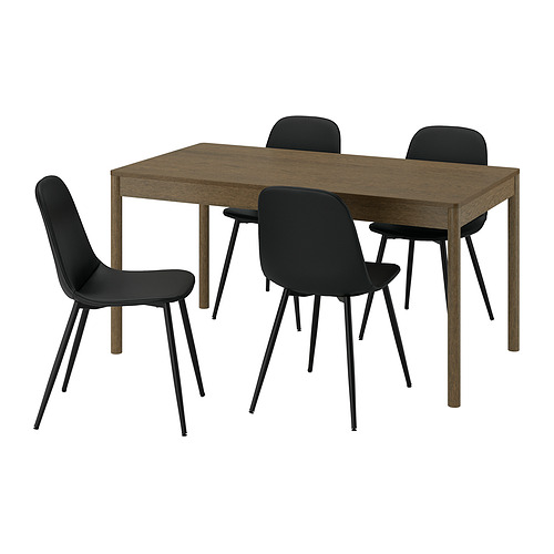 TONSTAD/NORDMANSSKÄR, borð og fjórir stólar