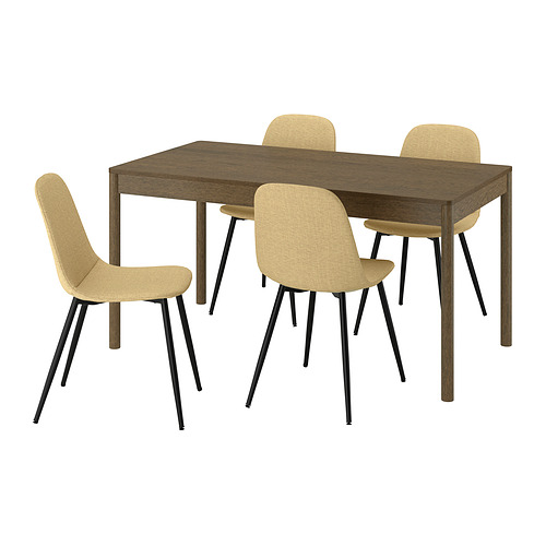 TONSTAD/NORDMANSSKÄR, borð og fjórir stólar