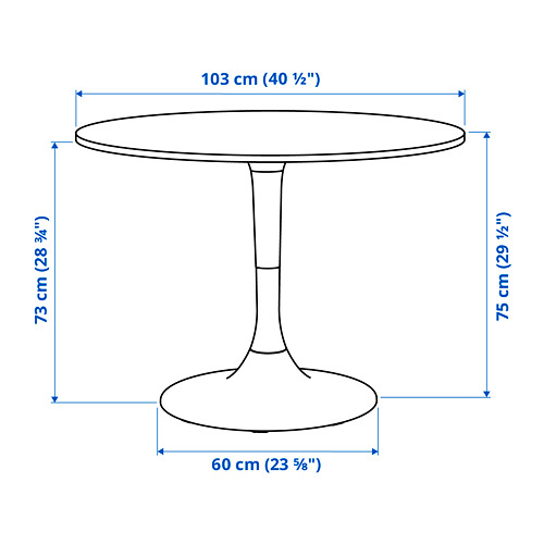 DOCKSTA/MÅNHULT table and 4 chairs