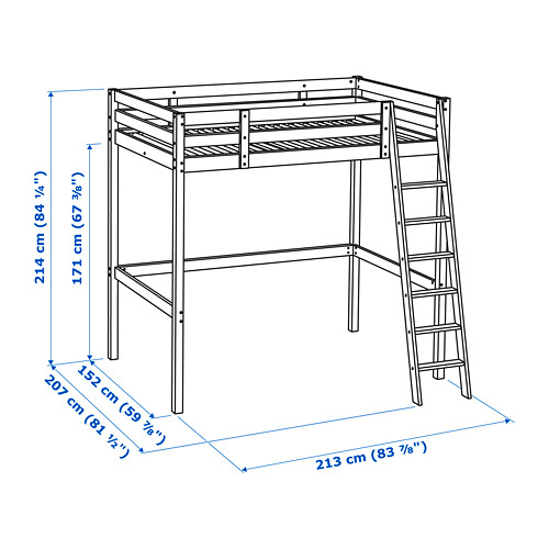 STORÅ loft bed frame